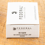 Federal Classic 40 S&W Ammunition - 50 Rounds of 180 Grain Hi-Shok JHP