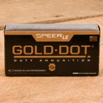 Speer LE Gold Dot 9mm Luger Ammunition - 1000 Rounds of +P 124 Grain HP