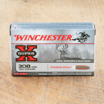 Winchester Super-X 308 Winchester Ammunition - 20 Rounds of 180 grain PP