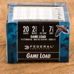 Federal Game Load Upland 20 Gauge Ammunition - 250 Rounds of 2-3/4” 7/8 oz #7.5 Shot