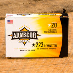 Armscor USA 223 Rem Ammunition - 1000 Rounds of 55 Grain PSP