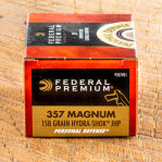 Federal Premium Personal Defense 357 Magnum Ammunition - 20 Rounds of 158 Grain Hydra-Shok JHP