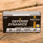 Fiocchi 44 Magnum Ammunition - 50 Rounds of 240 Grain JSP