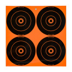 Birchwood Casey Big Burst Adhesive Targets - 12 Reactive Targets - 6" Bullseyes