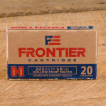 Hornady Frontier 223 Rem Ammunition - 20 Rounds of 55 Grain HP Match