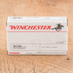 Winchester Target 308 Winchester Ammunition - 20 Rounds of 147 Grain FMJ