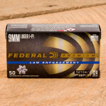 Federal Premium Law Enforcement 9mm Luger Ammunition - 1000 Rounds of +P 124 Grain HST JHP