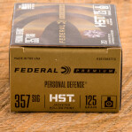Federal Personal Defense HST 357 Sig Ammunition - 20 Rounds of 125 Grain JHP