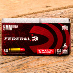 Federal Syntech 9mm Ammunition - 50 Rounds of 124 Grain Total Synthetic Jacket Flat Nose