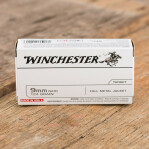 Winchester 9mm Luger Ammunition - 50 Rounds of 124 Grain FMJ