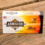 Armscor USA 380 ACP Ammunition - 50 Rounds of 95 Grain FMJ
