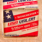 Winchester USA VALOR 5.56x45 Ammunition - 1250 Rounds of 62 Grain FMJ M855