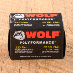 Wolf WPA Polyformance 223 Remington Ammunition - 500 Rounds 62 Grain FMJ  