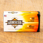 Armscor USA 45 ACP Ammunition - 50 Rounds of 230 Grain FMJ