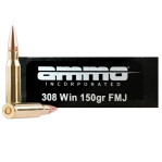 Ammo Inc. 308 Winchester Ammunition - 500 Rounds of 150 Grain FMJ