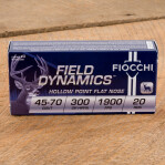 Fiocchi 45-70 Government Ammunition - 20 Rounds of 300 Grain HPFN