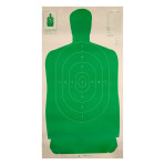 B27 Green Silhouette Practice Target - Law Enforcement / Self-Defense - Champion - 100 Count