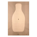 FBI-Q Paper Targets - FBI Training Silhouette - 100 Count