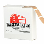 Tan Target Pasters - 1000 Count - 7/8" Boxed Square Adhesive Pasters