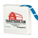 Blue Target Pasters - 1000 Count - 7/8" Boxed Square Adhesive Pasters