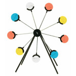 VisiChalk Target Wheel with 18 Chalk Targets - Rotary Target Stand - Champion - 1 Setup