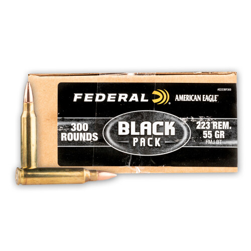 FEDERAL AMERICAN EAGLE BLACK 223 REMINGTON AMMUNITION - 300 ...