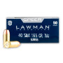 Speer Lawman 40 S&W Ammunition - 1000 Rounds of 165 Grain TMJ