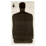 B27 Black Silhouette Practice Target - Law Enforcement / Self-Defense - Champion - 100 Count