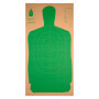 B27 Green Silhouette Cardboard Practice Target - Law Enforcement / Self-Defense - Champion - 25 Count