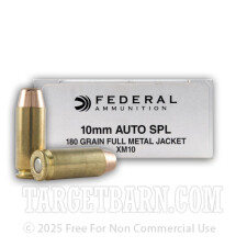 Federal 10mm Auto Ammunition - 50 Rounds of 180 Grain FMJ