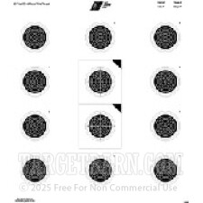 USA / NRA 50 Paper Targets - 50 Ft Smallbore Rifle - 100 Count