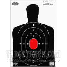 Birchwood Casey Splatter Targets - 100 Dirty Bird Targets - B-27 Silhouette