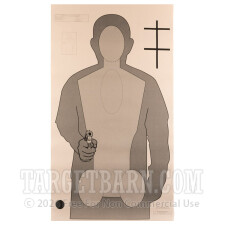 OPOTA-RQT2 Paper Targets - Ohio Police Training, Rev - 100 Count