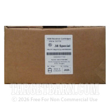 GECO 38 Special Ammunition - 1000 Rounds of 158 Grain FMJ