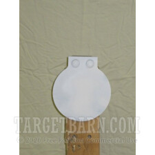 Steel Target With Hardware - 6" Round - Handgun