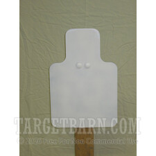Steel Target With Hardware - TDI Torso - Handgun & Rifle