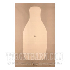 FBI-Q Paper Targets - FBI Training Silhouette - 100 Count