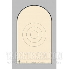 NRA D-1-T Paper Targets - GSSF Heavy Paper - 200 Count