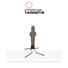 Steel Target With Stand - Pivoting Popper - Handgun & Rifle