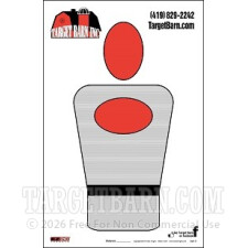 Target Barn Splatter Targets - 50 EZ2C Targets - 11x17" Silhouete