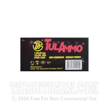 Tula 7.62x39 Ammunition - 100 Rounds of 124 Grain FMJ