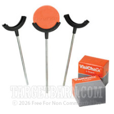 VisiChalk Single Target Holders with 12 Chalk Targets - Flexible Target Stands - Champion - 3 Holders