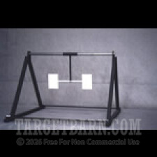 Steel Target - 6 Inch Flipper - Handgun