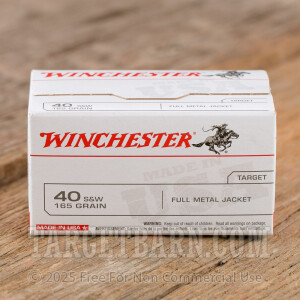 Winchester USA Value Pack 40 S&W Ammunition - 500 Rounds of 165 Grain FMJ