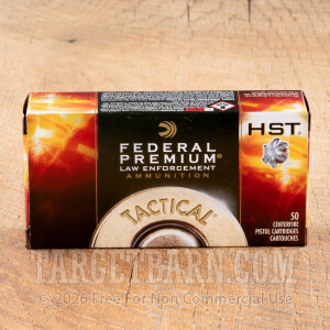 Federal Premium Law Enforcement 45 ACP Ammunition - 50 Rounds of 230 Grain HST JHP