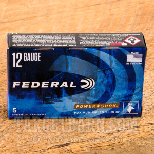 Federal Power-Shok 12 Gauge Ammunition - 250 Rounds of 2-3/4