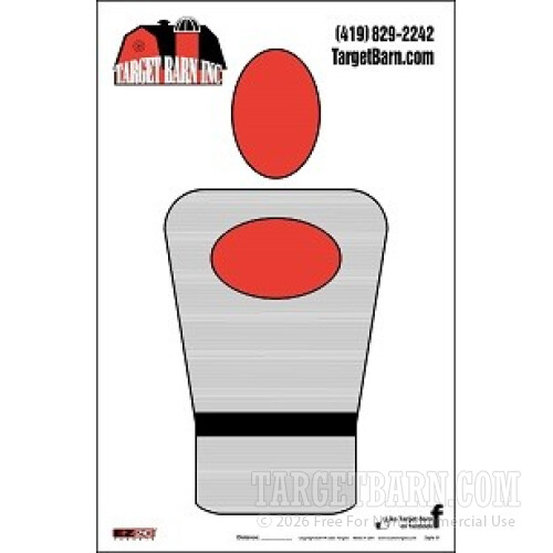 Target Barn EZ2C-8 Silhouette Paper Targets for Sale - Pack of 50