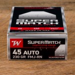 Winchester Super Match Major Power Factor 45 ACP Ammunition - 500 Rounds of 230 Grain FMJ RN