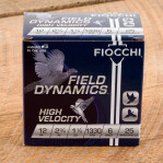 Fiocchi High Velocity 12 Gauge Ammunition - 25 Rounds of 2-3/4" 1-1/4 oz. #6 Shot