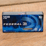 Federal Power-Shok 243 Win Ammunition - 20 Rounds of 100 Grain SP